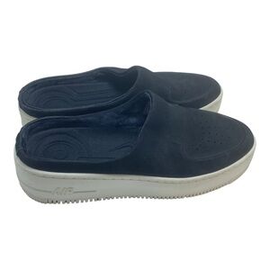 Nike Air Force 1 Lover XX Premium Sail Size 8 Women’s Black Suede Leather Mule